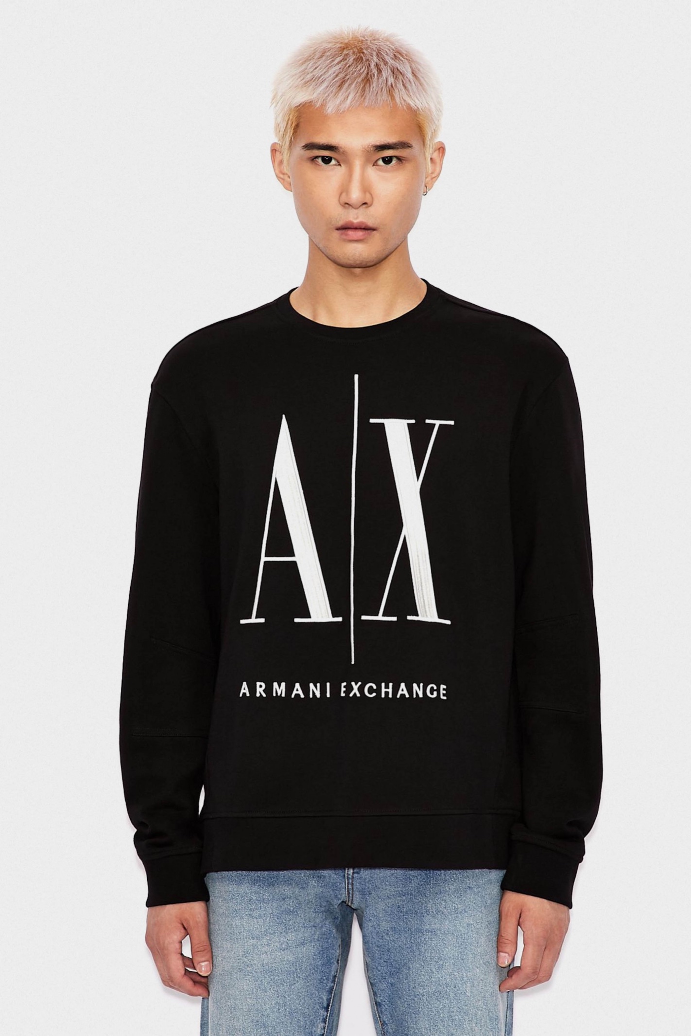 Чёрный  свитшот Armani Exchange 